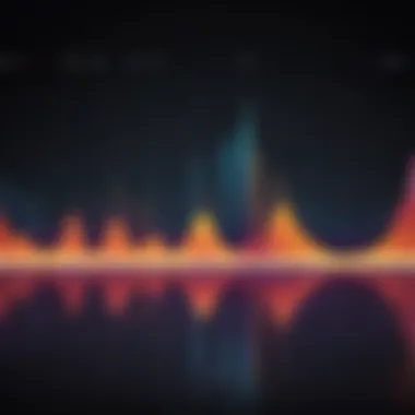 A waveform visualization showcasing sound frequencies.