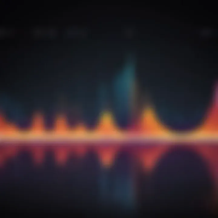 A waveform visualization showcasing sound frequencies.