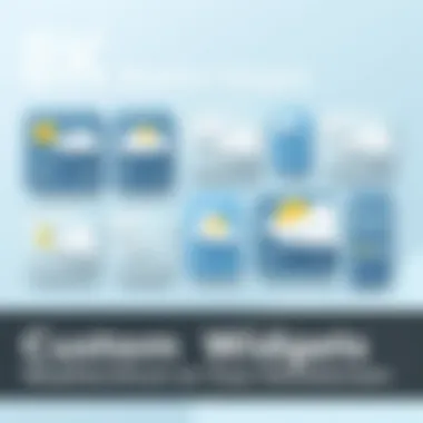 Custom Weather Widgets for Personalization Customizable weather widgets featuring various designs