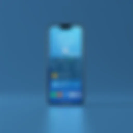 User interface displaying weather data on a smartphone home screen