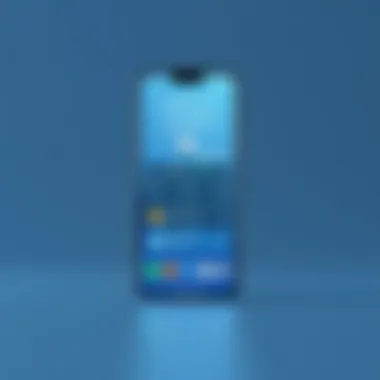 Smartphone Home Screen with Weather Data User interface displaying weather data on a smartphone home screen