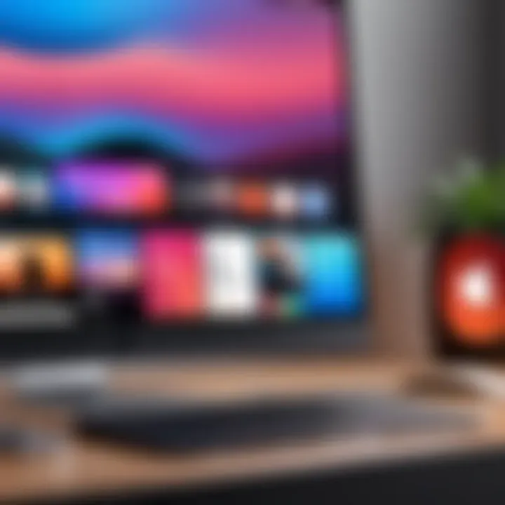 Apple Music widget on a desktop interface