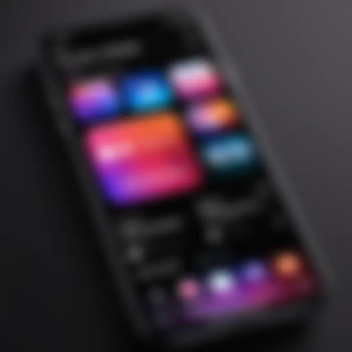Apple Music widget display on a smartphone