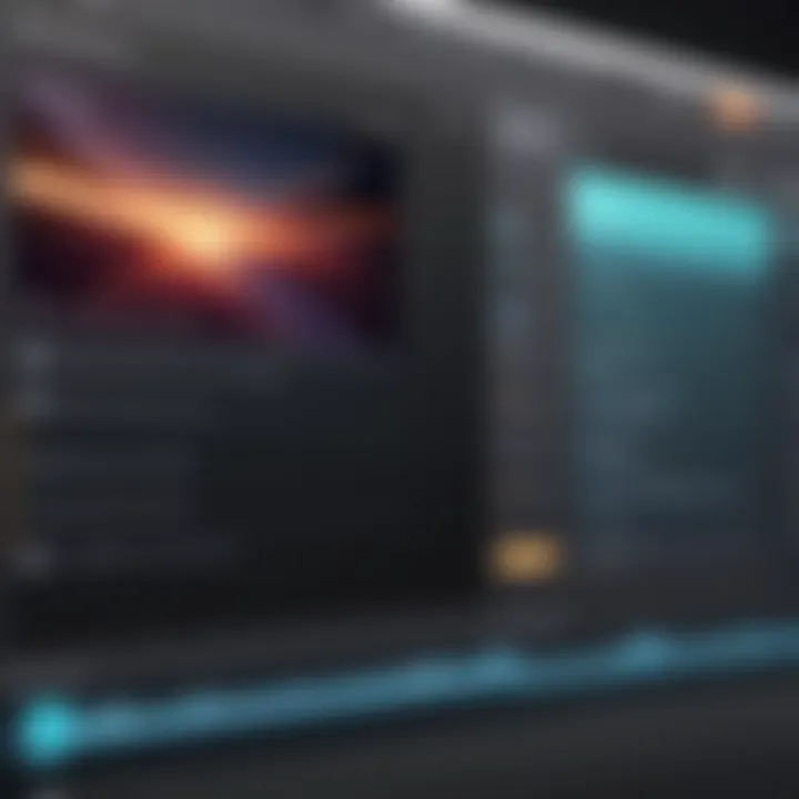 A well-organized video project timeline in iMovie