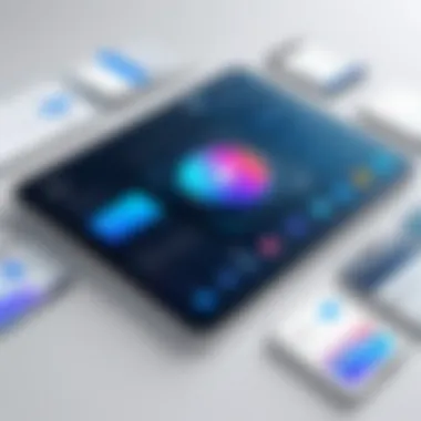 Transformative UI Elements An abstract representation of user interface elements transformed through customization