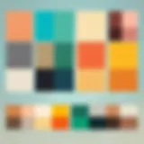 Color palette used for Minecraft skin customization