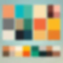 Color palette used for Minecraft skin customization