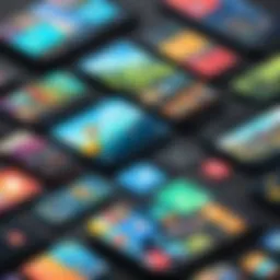 A vibrant display of popular Android games
