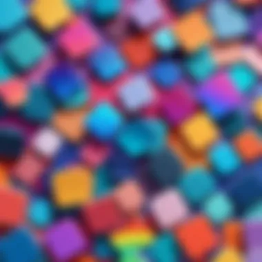 Diverse Themes of Samsung Galaxy Wallpapers A vibrant display of Samsung Galaxy wallpapers showcasing various themes