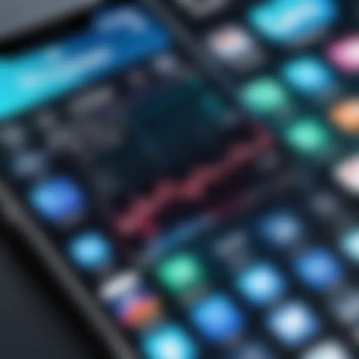 A close-up of an iPhone with health app icons related to ECG monitoring