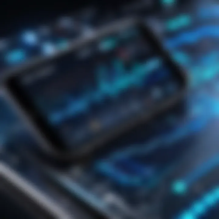Illustration of the technology behind ECG monitoring in mobile devices
