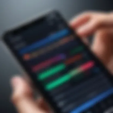 Adjusting Audio Levels with Precision User adjusting audio levels on a mobile app