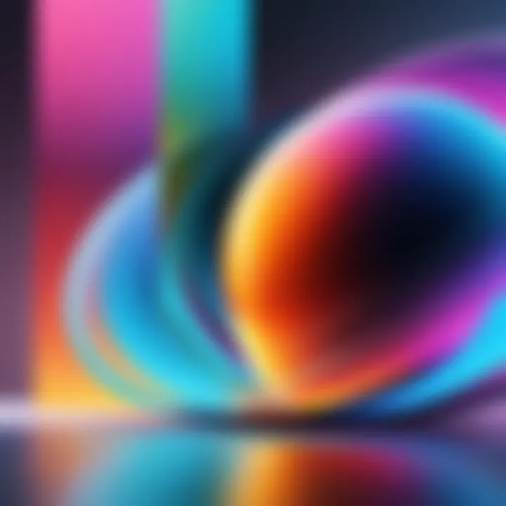 An artistic image with creatively blurred colors and shapes