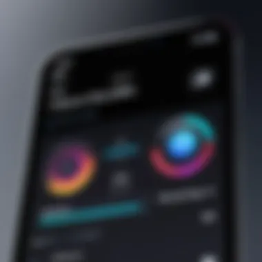 A close-up of an iPhone screen displaying audio recording app interface