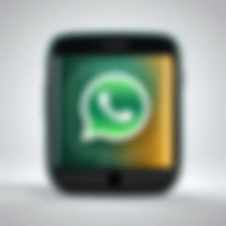 Secure messaging illustration with encryption icon