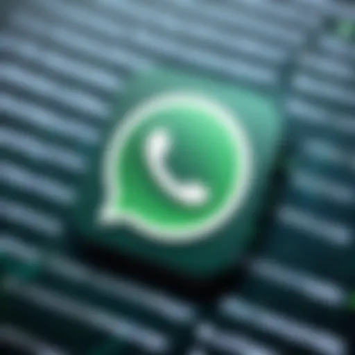 WhatsApp interface showcasing message features