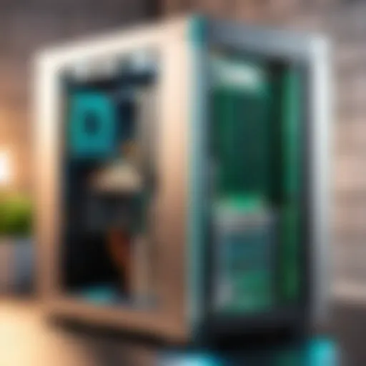 A detailed diagram showing the architecture of a Minecraft server setup