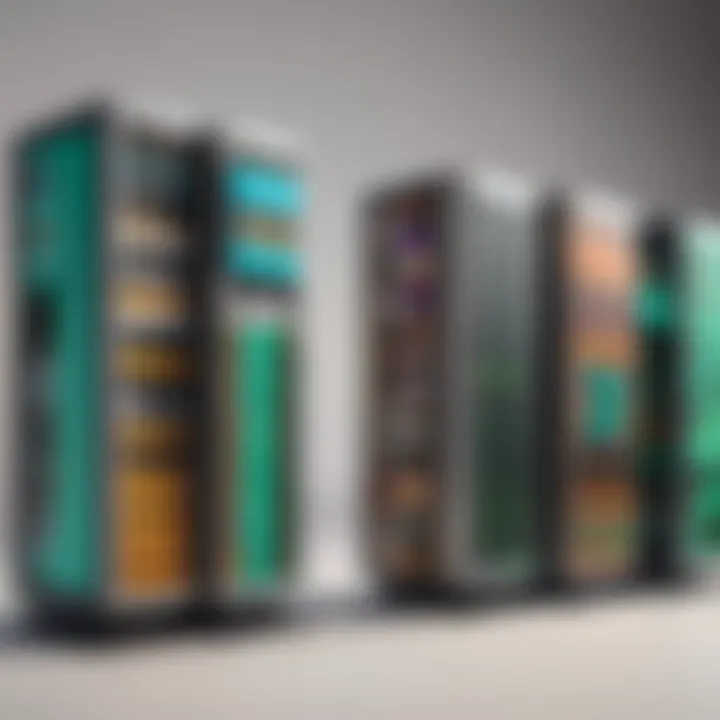 An infographic comparing different types of Minecraft servers