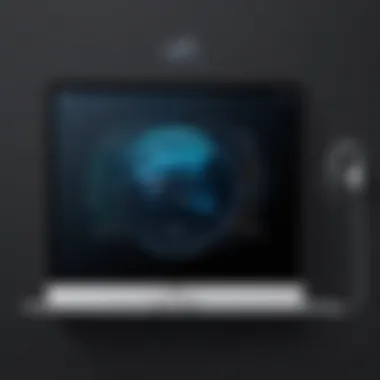 Interface Overview of Apple's VPN A detailed interface of Apple's VPN service showcasing features.