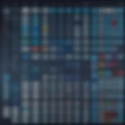 An intricate comparison chart of streaming platforms