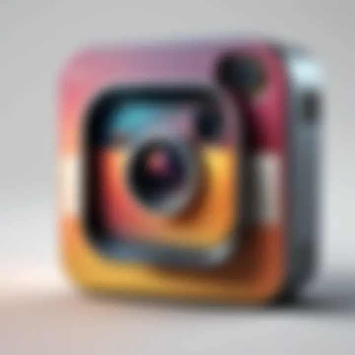 Exploring the interface of Instagram for profile picture previewing