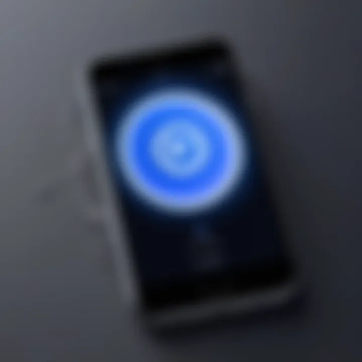 An illustration depicting the technology behind AirTag's locating capabilities.