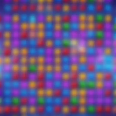Colorful Match-Three Game Interface Colorful match-three game interface showcasing vibrant graphics and engaging gameplay mechanics.