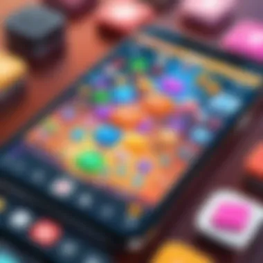 User Engagement in Mobile Gaming A visual representation of user engagement and interaction in mobile gaming.
