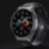 Sleek round face design of the Apple Watch