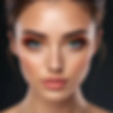 Screenshot of a social media platform using beauty filters in real-time