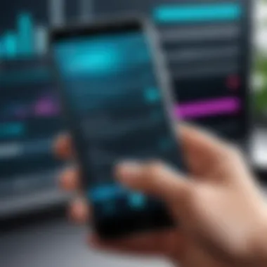 User Engagement with Music Recognition Technology User interacting with a music recognition application on a smartphone