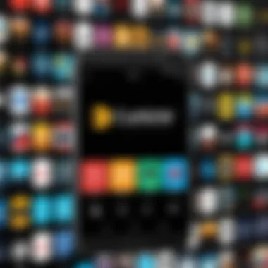 Diverse Music Genres A selection of music genres showcased on an Android app