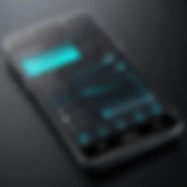 Sleek Music Player Interface A user interface of a sleek music player on an Android device
