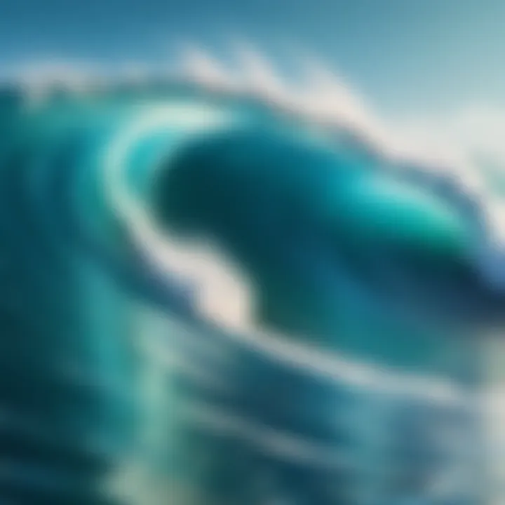 A stunning live wallpaper showcasing a tranquil ocean scene with dynamic waves.