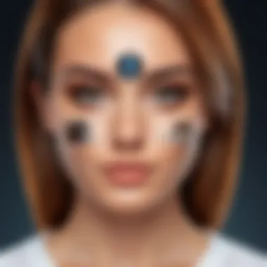 A graphic representation of privacy concerns related to face filter apps