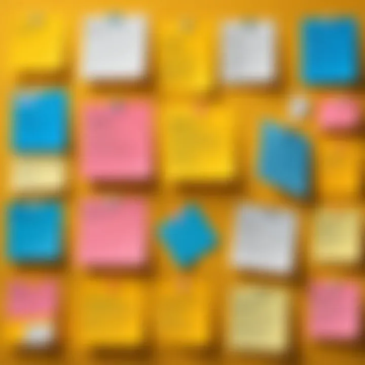 Illustration demonstrating integration of Dell Sticky Notes with different operating systems