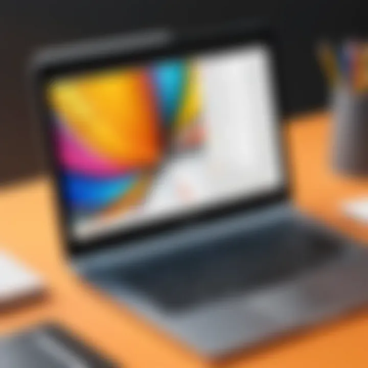 Digital drawing tools showcased on a Chromebook screen