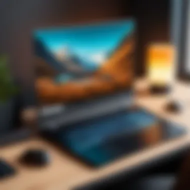 Cozy Gaming Setup A cozy laptop setup with a casual game on screen