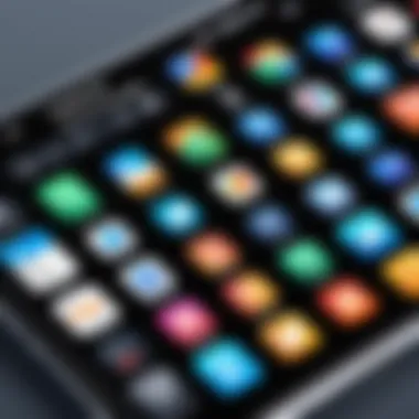 Daily Expense Apps Collection Diverse range of daily expense apps icons on an iPhone screen