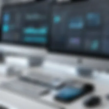 A computer screen showcasing various CAD software interfaces.