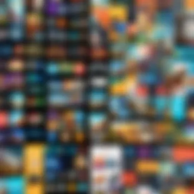 Diversity in Game Genres A collage showcasing various genres of free iPhone games available