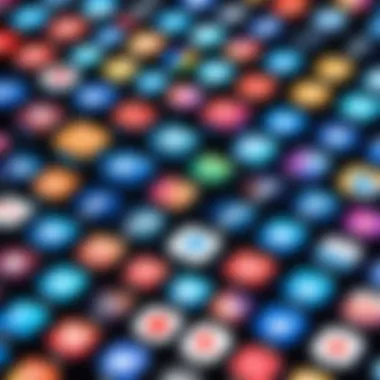Diverse Social Media Platforms A visual representation of various social media platforms
