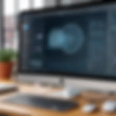Intuitive User Interface of Free Drawing Software User interface of a technical drawing software on Mac
