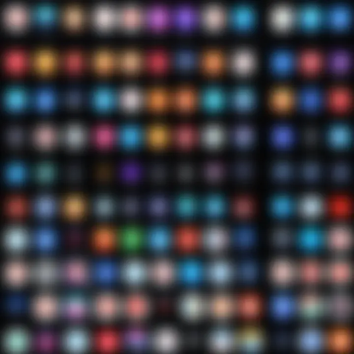 Comparison chart of various free TV show apps features