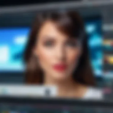Screenshot of a completed video montage with vibrant visuals and audio