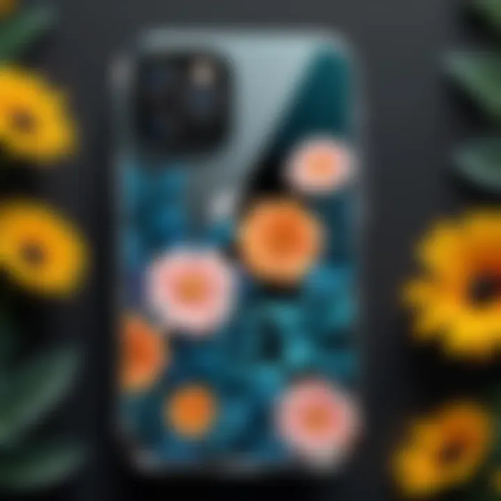 Stylish floral case adding a touch of personality