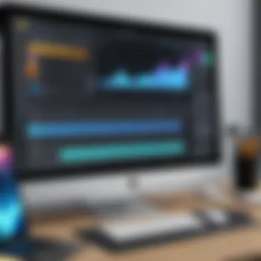 Dynamic Editing Tools in Action A modern interface of a video editing application showcasing various editing tools.
