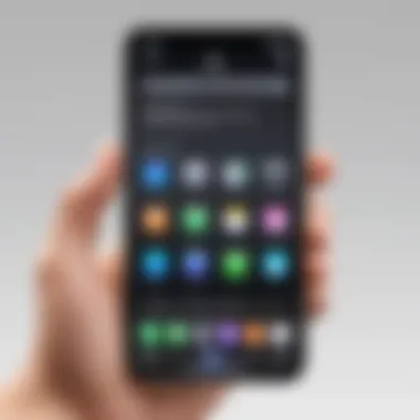 Personalizing Your iPhone Experience User customizing iPhone settings for personalization
