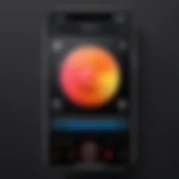 User interface of iPhone sound recorder