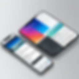 Demonstration of split screen feature on iPhone